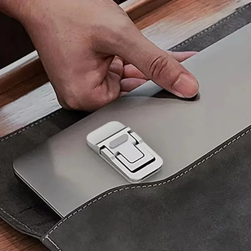 Alumínio Alloy Mini Folding Laptop Stand, 2 Ajuste de Altura, Notebook Cooling Bracket, Acessórios para MacBook, Smart Phone
