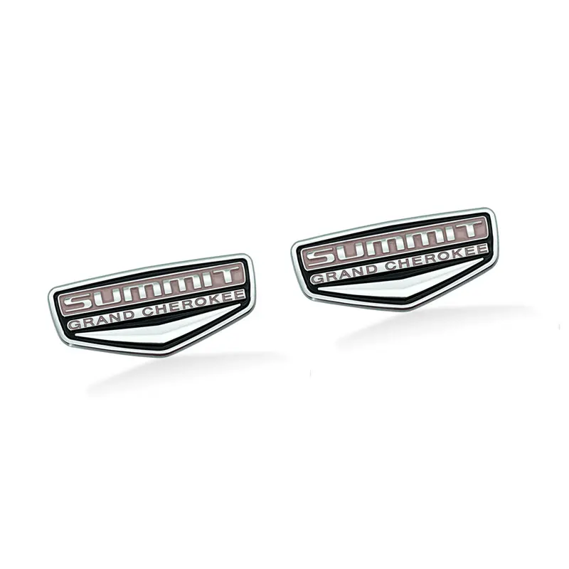 Car 3D Metal Sticker Summit Logo Auto Side Fender Rear Trunk Sticker For Jeep Grand Cherokee Challenger Renegade Compass