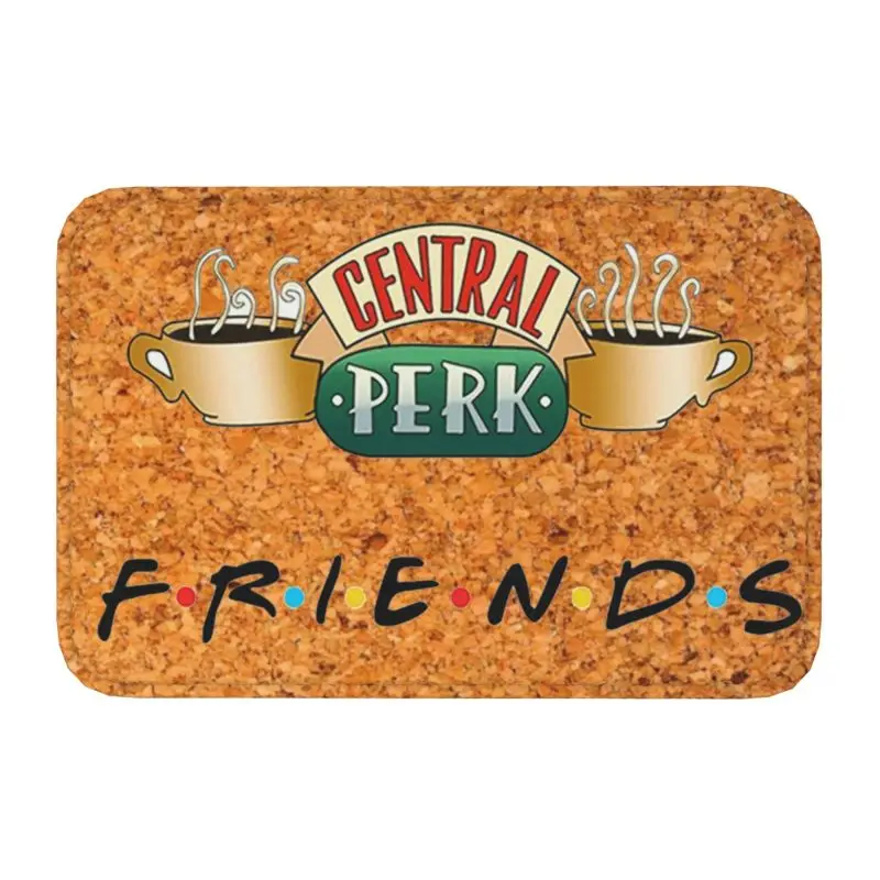 Funny Friends TV Show Front Door Mat Anti-Slip Waterproof Central Perk Cafe Comic Doormat Kitchen Balcony Entrance Rug Carpet