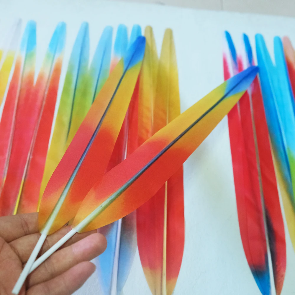 

Оптовая продажа искусственных перьев фазана/поддельных перьев ара 22-24 дюйма, украшение из перьев карнавала/самбы/буреск/Azteca 10-100 шт.