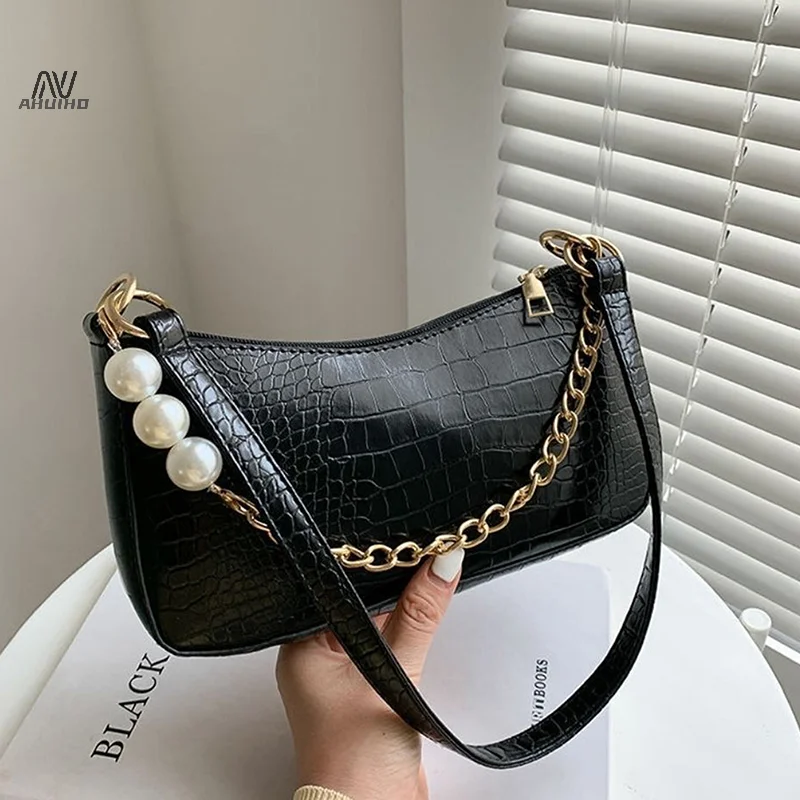 24cm Pearls Chain Strap For Handbag Fashion Accessories For Handbags Handles For Handbag Imitation Pearl Bag Chain Metal Chains