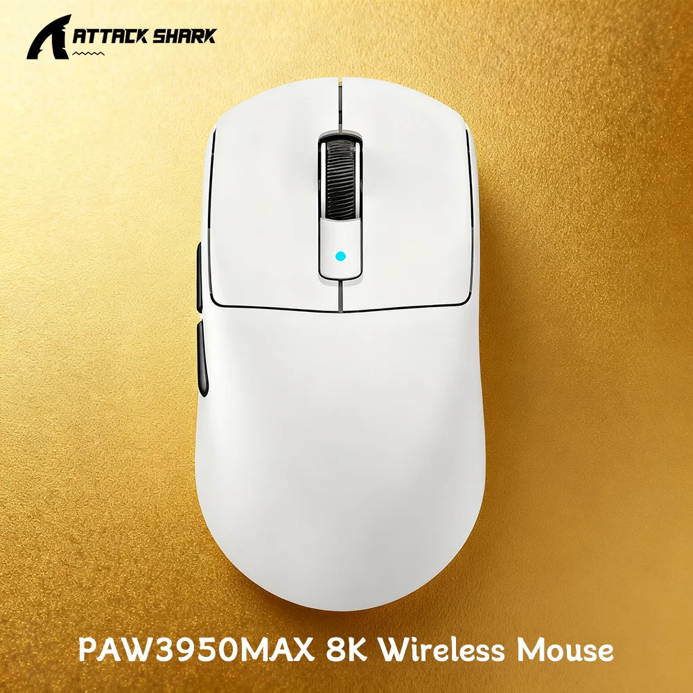 

ATTACK SHARK R6 38g Сверхлегкая беспроводная игровая мышь 8K Polling PAW3950MAX 42000DPI Трехрежимный 2,4G Bluetooth Проводной для геймера