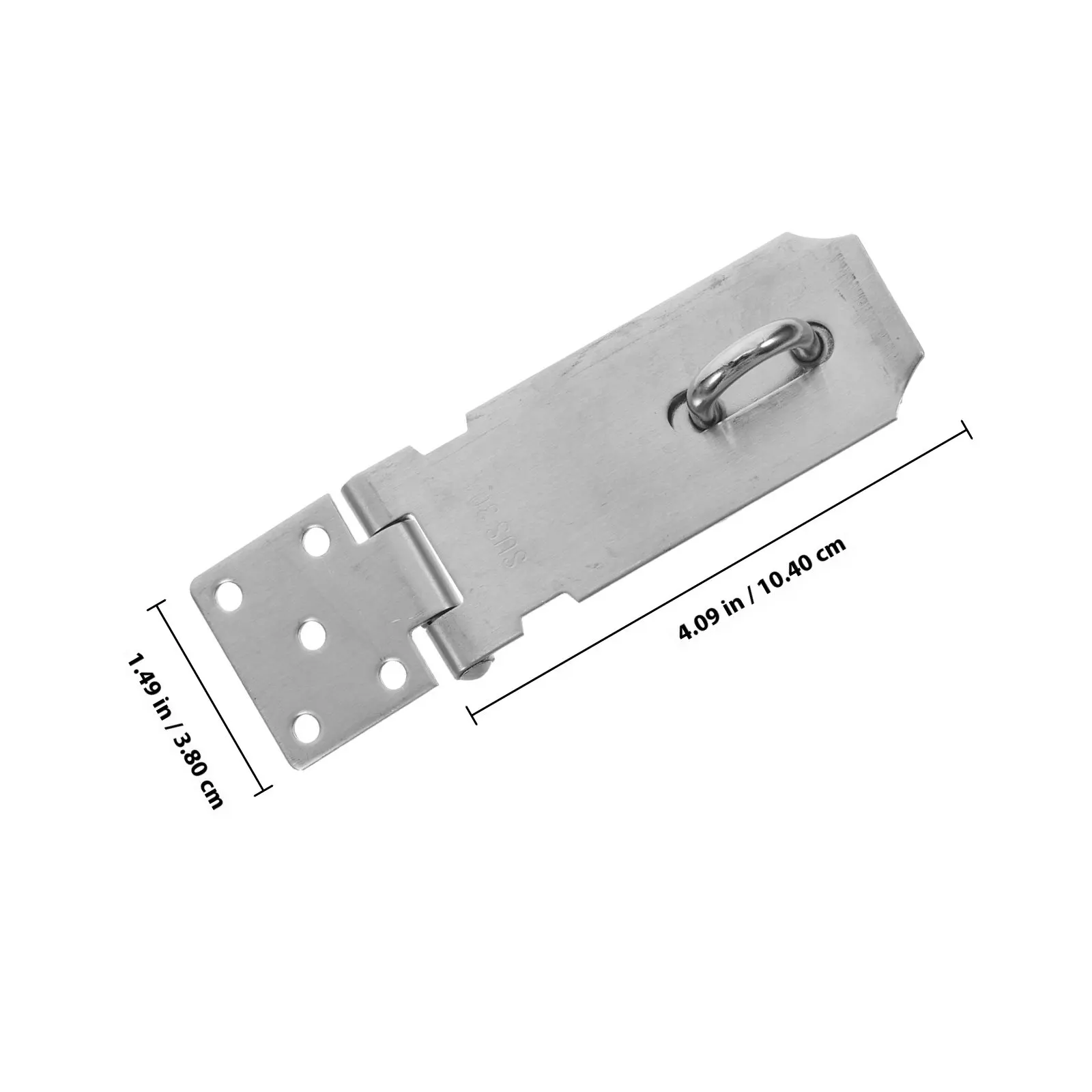 Stainless Steel Barn Door Lock, Chest Latch, Gate Hasp with Safety Clasp
