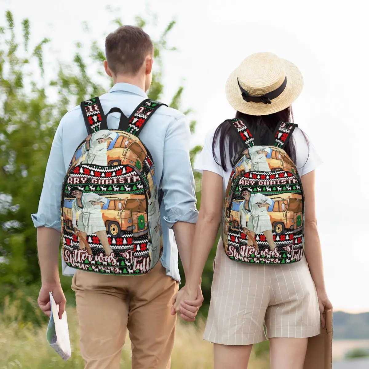 Mens Womens Cousin Eddie Student Backpack School Bag Hiking Travel Daypack for Boys Girls Bookbag Shoulder Bags