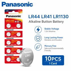 10Pcs Original Panasonic LR44 LR41 LR1130 AG13 ag10 189 L1154 A76 357a lr44 LR44 Children's Toy Lamp AG13 Button batteria