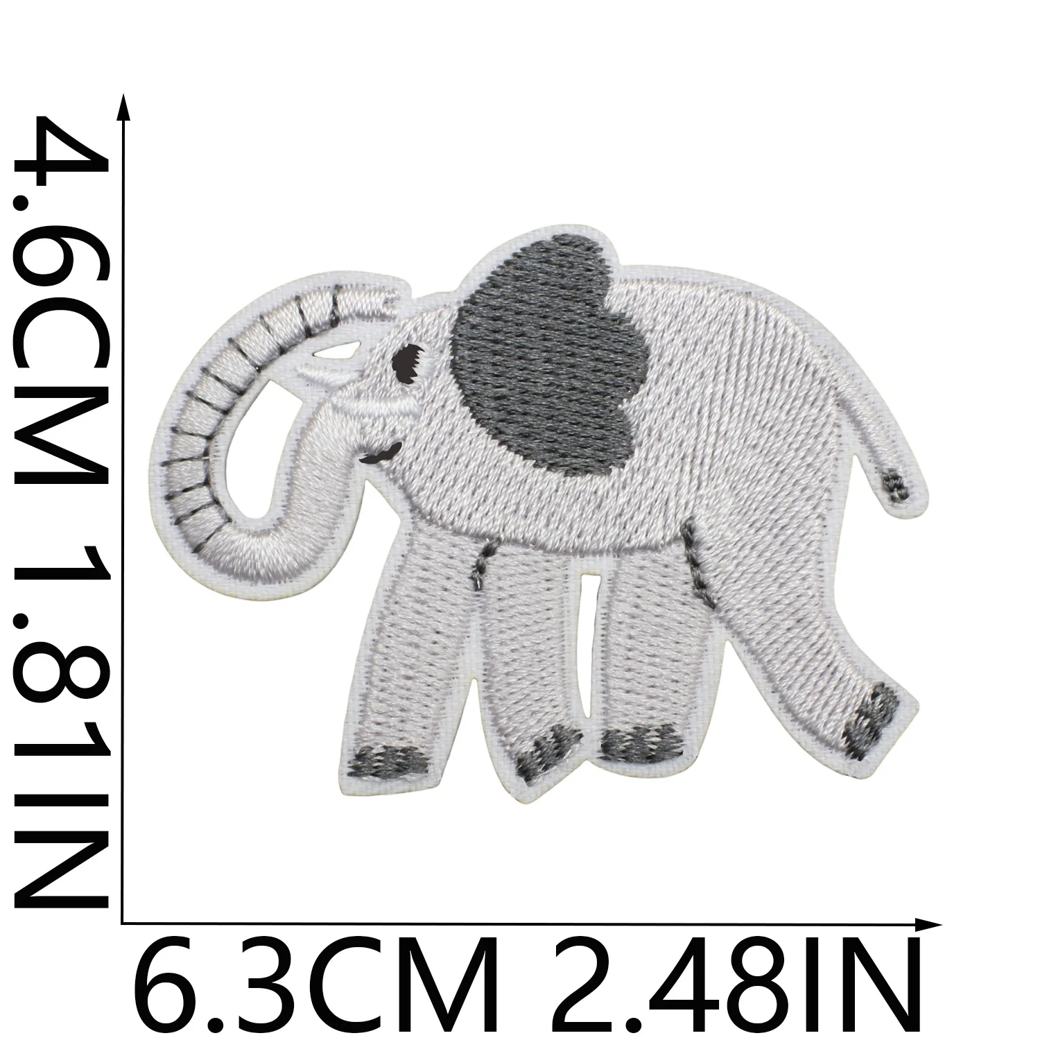 Elephant Lion Deer Animal Patches Iron On Embroidery Zebra Monky Snake Cloth Appliques 3D Diy Cartoon Plants Clothes Decor