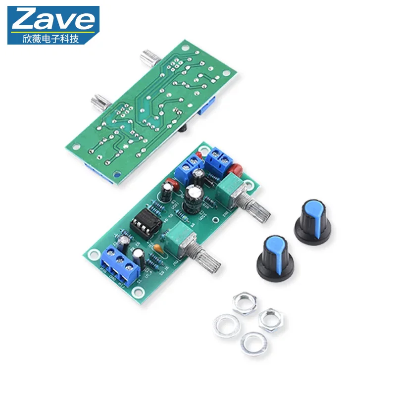 Single Power Supply 10-24V Super Bass Subwoofer Preamplifier Board, Finished Preamp Board, Low-Pass Filter Board, Not Power Ampl
