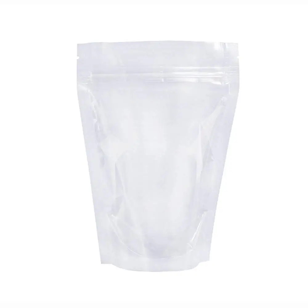 

100 Pack (Inside Size 4.25x5.24 inch) Clear Resealable Stand Up Bags Heat Seal Zipper Lock Reusable Storage Pouches for Zip F