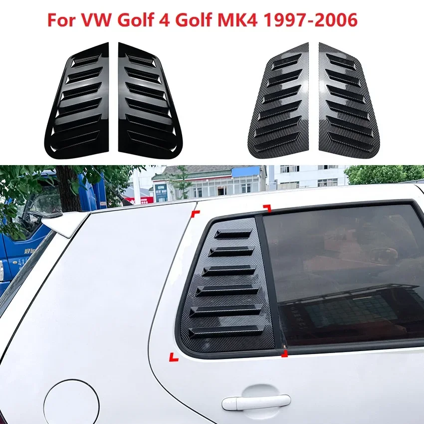 

for 1997-2006Volkswagen Golf 4 Golf MK4 Carbon fiber triangle rear window shutters car sticker exterior modification accessories