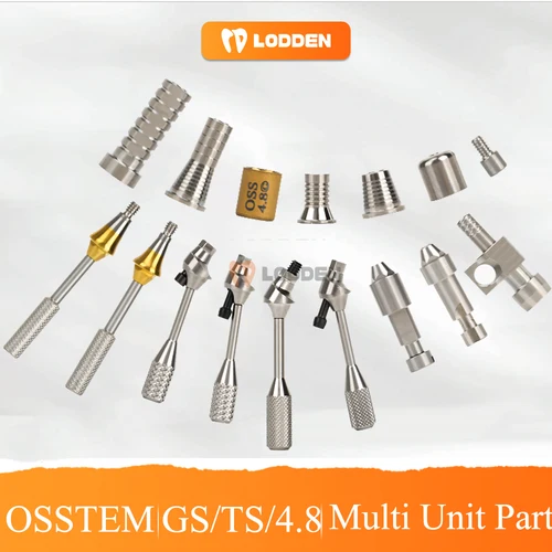Imagen 1 del producto Sistema OSSTEM GS/TS de 5 uds., muelle multiunidad, implante compuesto, muñón de ángulo recto, Material de laboratorio Dental de aleación de titanio