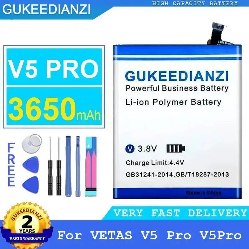 

Mobile Phone Battery For Vetas V5 Pro Reliable Replacement 3650Mah