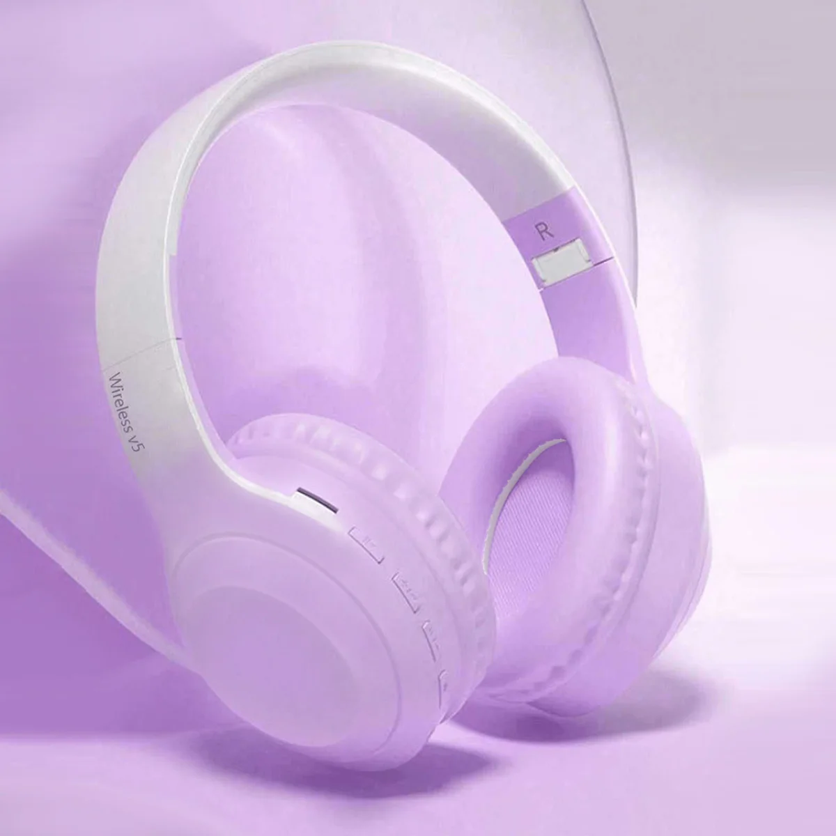 Headset Wireless Headset, Long Life, Foldable, Low Latency Gaming Noise Cancelling Wireless Headset
