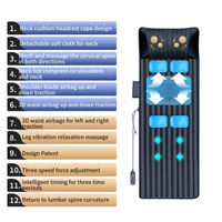 XINDU 3D Modern Wave Full body Stretching Exercise Electric Airbag Body Warm Massage Pad Mat Patented Appearance