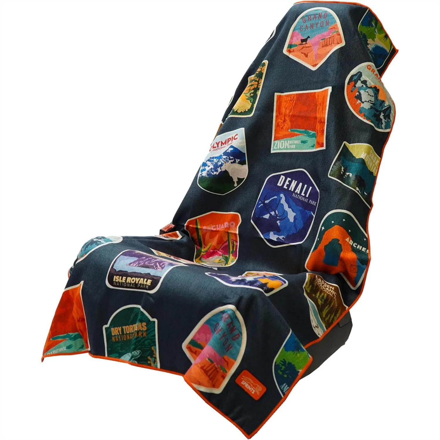 

Sprints Athletic Running Towel, Full-Sized Car Seat Cover - Performance Microfiber for Sweat Absorption, Quick Dry, Gym & Travel