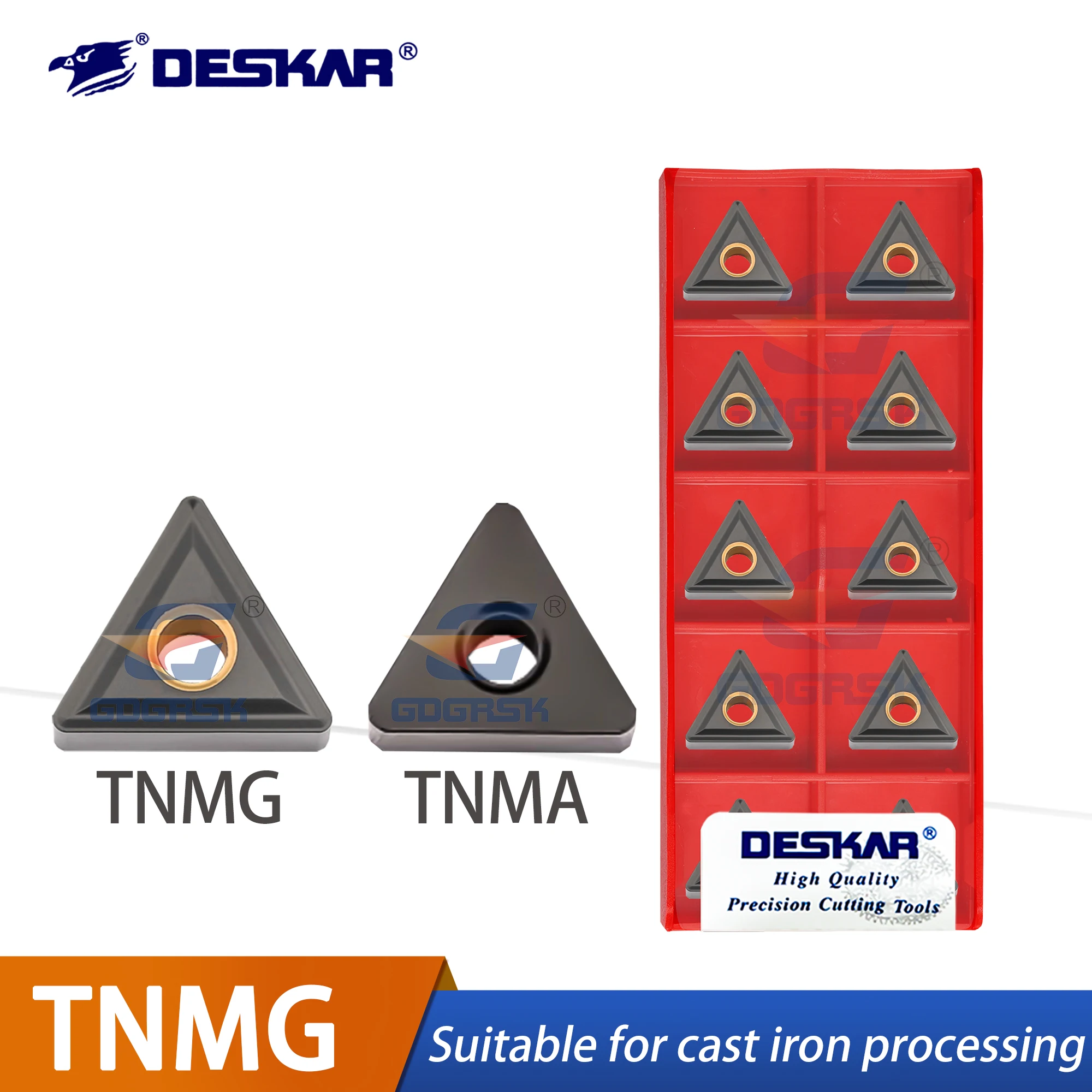 

DESKAR 100% оригинальный токарный станок с ЧПУ, токарный инструмент TNMG160404 TNMA160408 LF3018, внешний круг литой Lron, специальный треугольный токарный инструмент