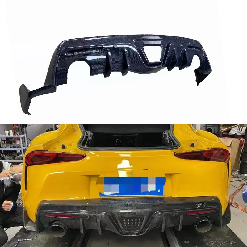 

Подходит для Toyota A90 A91, детали для модификации диффузора заднего бампера из углеродного волокна Demon King