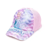 Kawaii Frozen Hat Elsa Anna Baseball Cap Frozen Princess Girls Children Hats Summer Breathable Adjustable Shade Cap Hip Hop Caps