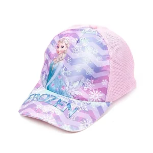 Kawaii Frozen Hut Elsa Anna Baseball Mütze gefrorene Prinzessin Mädchen Kinder Hüte Sommer atmungsaktiven Schattenverstellbaren Cap Hip Hop Caps 6 Hauptverkaufswächter Elsa - №6