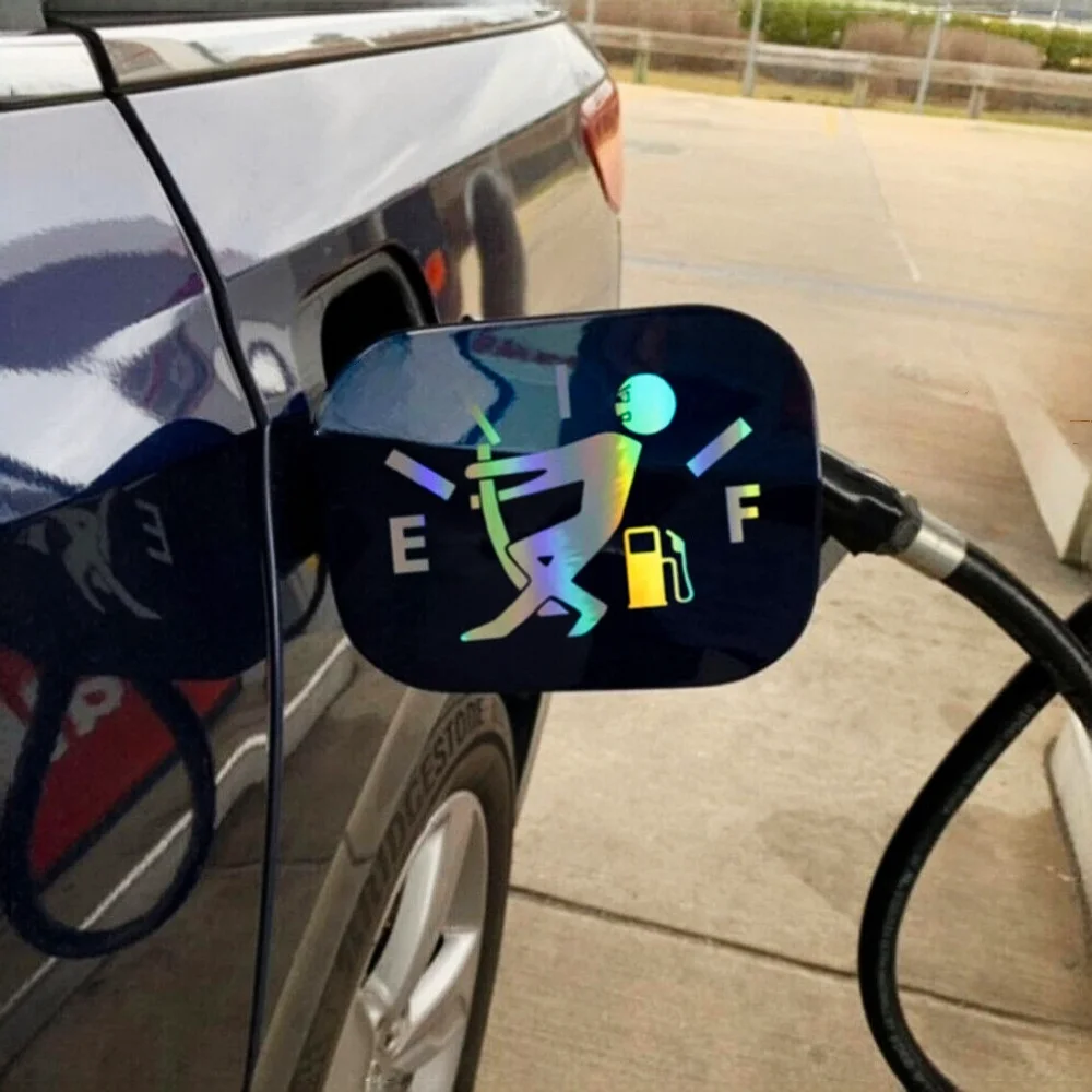

Car Stickers New Style High Gas Consumption Interesting Paste Fuel Tank Cap Stickers Funny Decal Fuel Gage Empty Scratch Sticker
