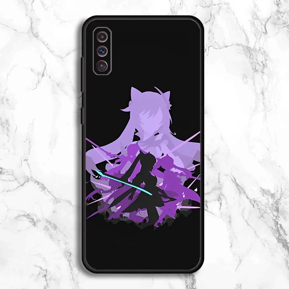 Genshin Impact FanArt Phone Case For Samsung Galaxy A13,A21s,A22,A31,A32,A52,A53,A71,A80,A91 Soft Black Phone Cover