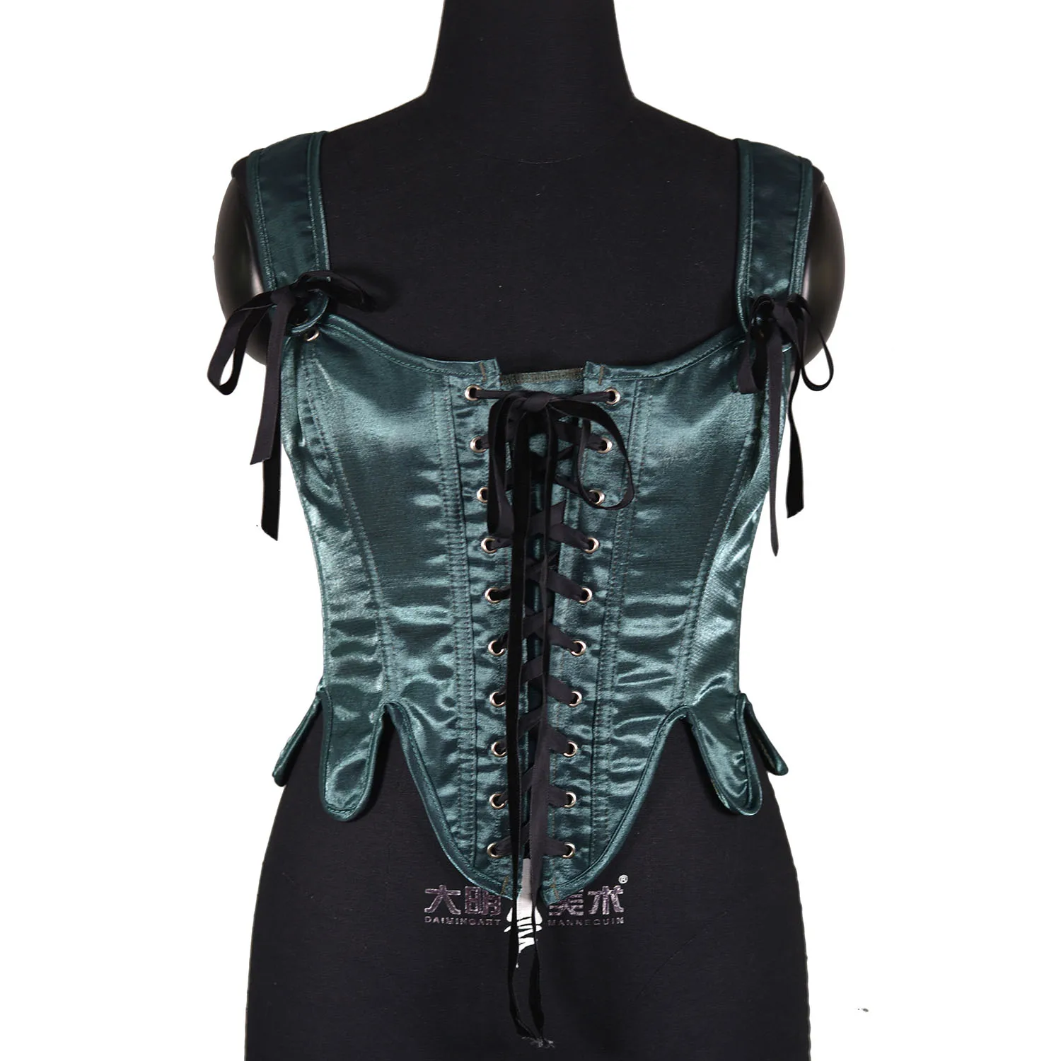 women's-lace-up-bustiers-vest-slimming-body-shaper-brocade-overbust-corset-outwear-with-strap