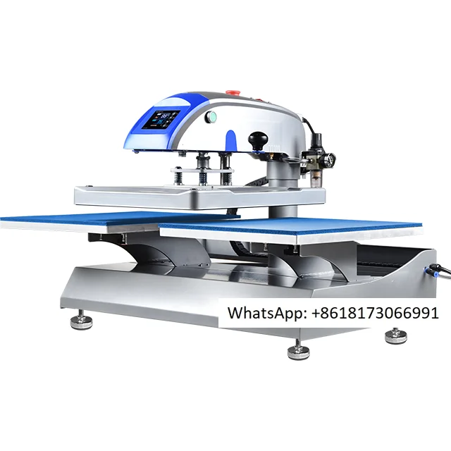 

Transferpresse 40x50 Двухстанционный термопресс Пневматический автоматический открытый сублимационный термопресс для футболок