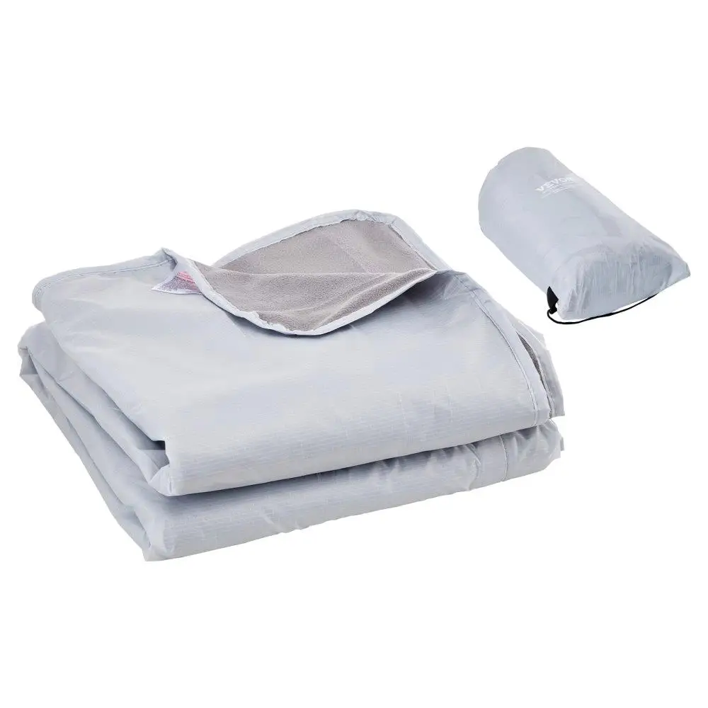 

Camping Blanket 79x59 Wearable Warm Outdoor Light Grey