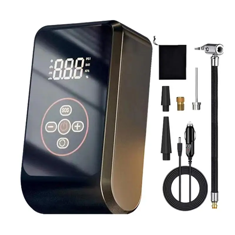 Electric Tire Pump With Digital Pressure Gauge Tire Inflator Portable Compressor Digital Wired Car Tyre Inflator For Motocycle