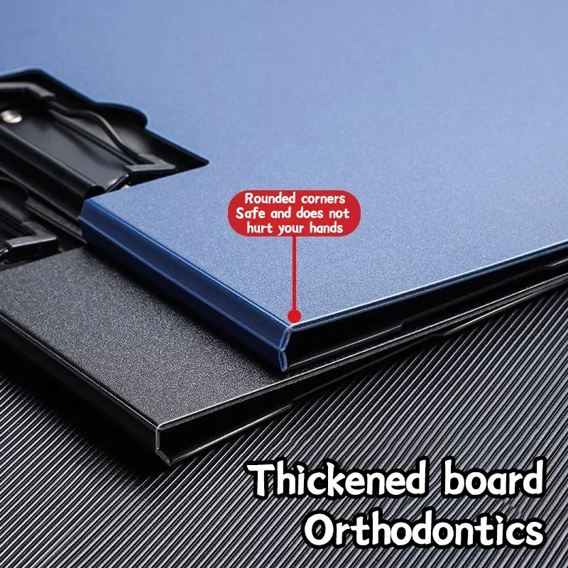 Frosted A4 File Folder - Multifunctional Thickened Office Organizer, Foam-Padded Double-Layer Document Holder for School/Work