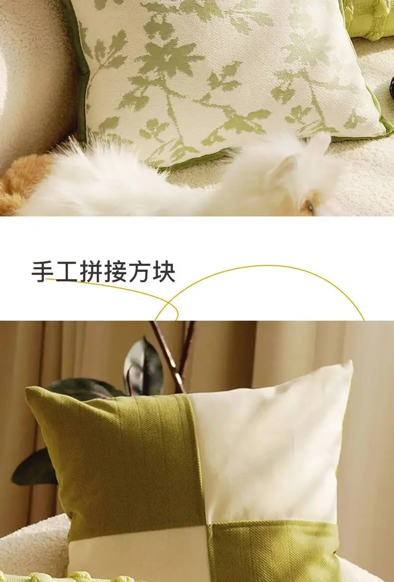 Vielseitige Pflanzenblatt-Boho-Kissenbezüge aus Chenille, weiche, luxuriöse, dekorative Kissenhüllen für Sofa, Bett, Wohnzimmer, Heimdekoration – Detail 4