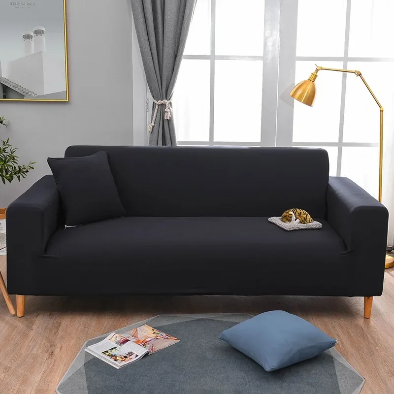 Stretchy Vegan Color All-inclusive Universal Sofa Cover Anti-slip and Wear-resistant Sofa Couch Armchair Cover Чехол Для Дивана