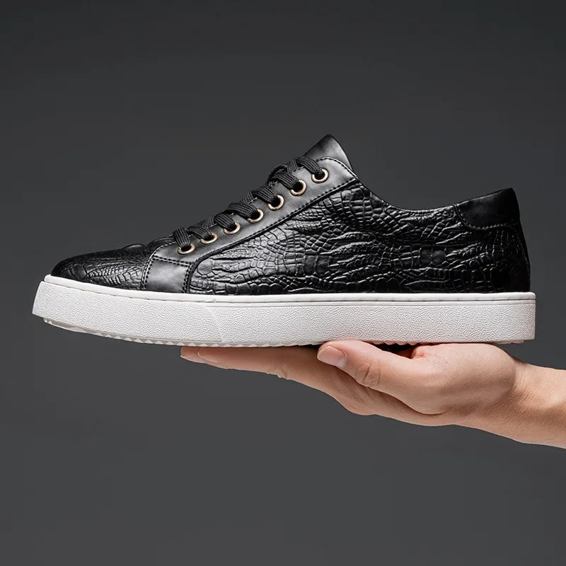 Mais tamanho 49 na moda masculina sapatos casuais de couro macio tênis ao ar livre confortável leve sapatos planos clássicos sapatos de placa social