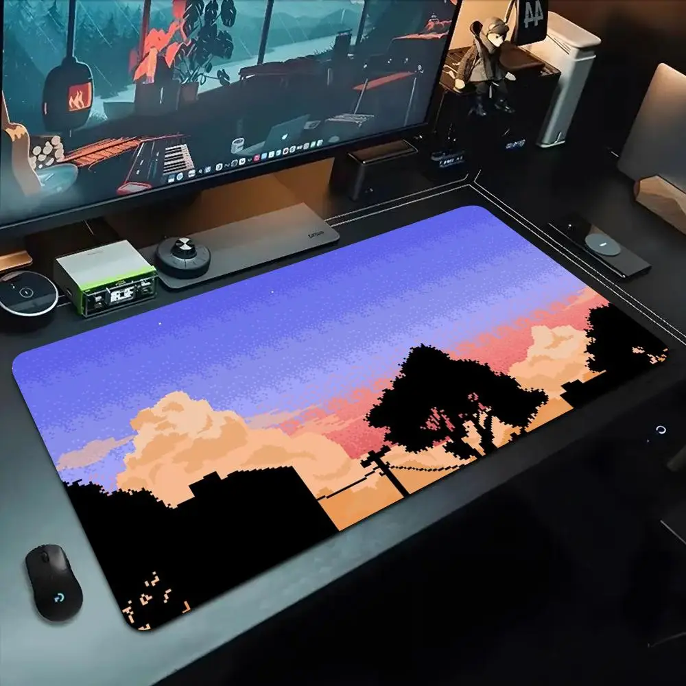 

Пиксельные художественные обои Коврик для мыши 500X1000 мм Большой игровой коврик для мыши Gamer XL Резиновый коврик для клавиатуры отаку Коврик для ноутбука