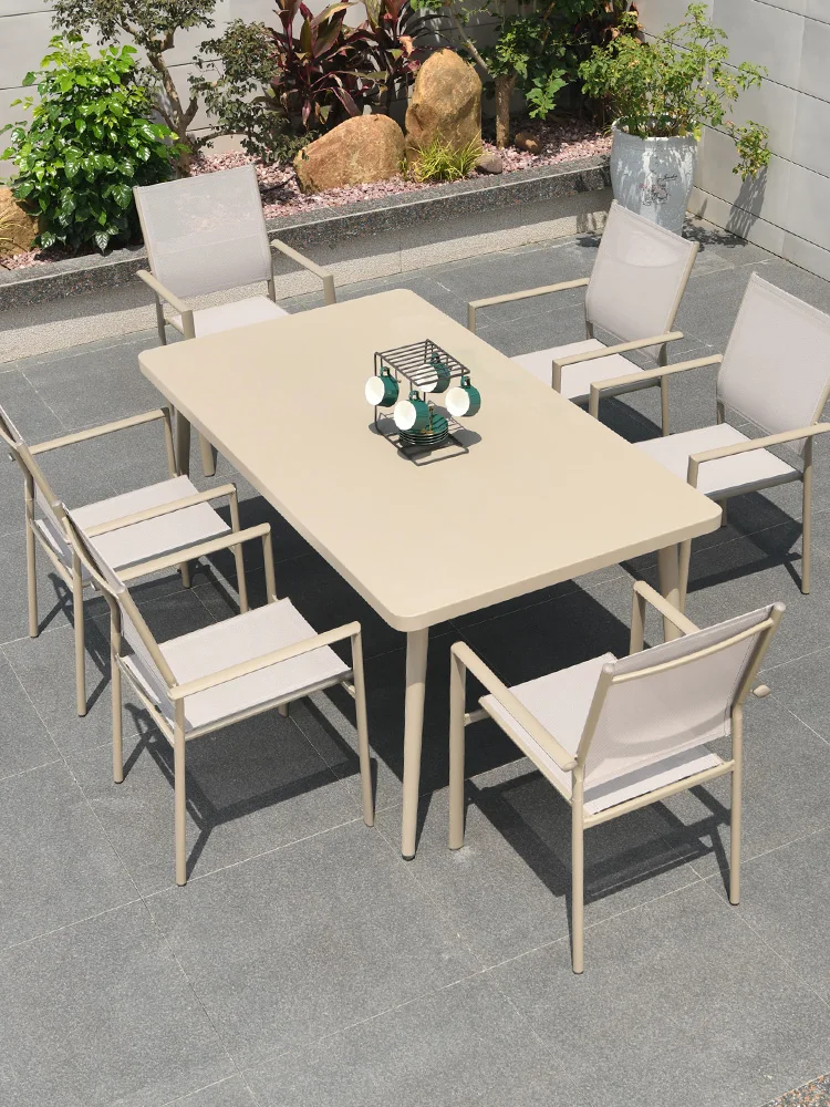 Outdoor Freizeit Outdoor Tisch und Stuhl Innenhof Gartens tuhl Balkon Tee tisch und Stuhl Outdoor wasserdicht und Sonnenschutz