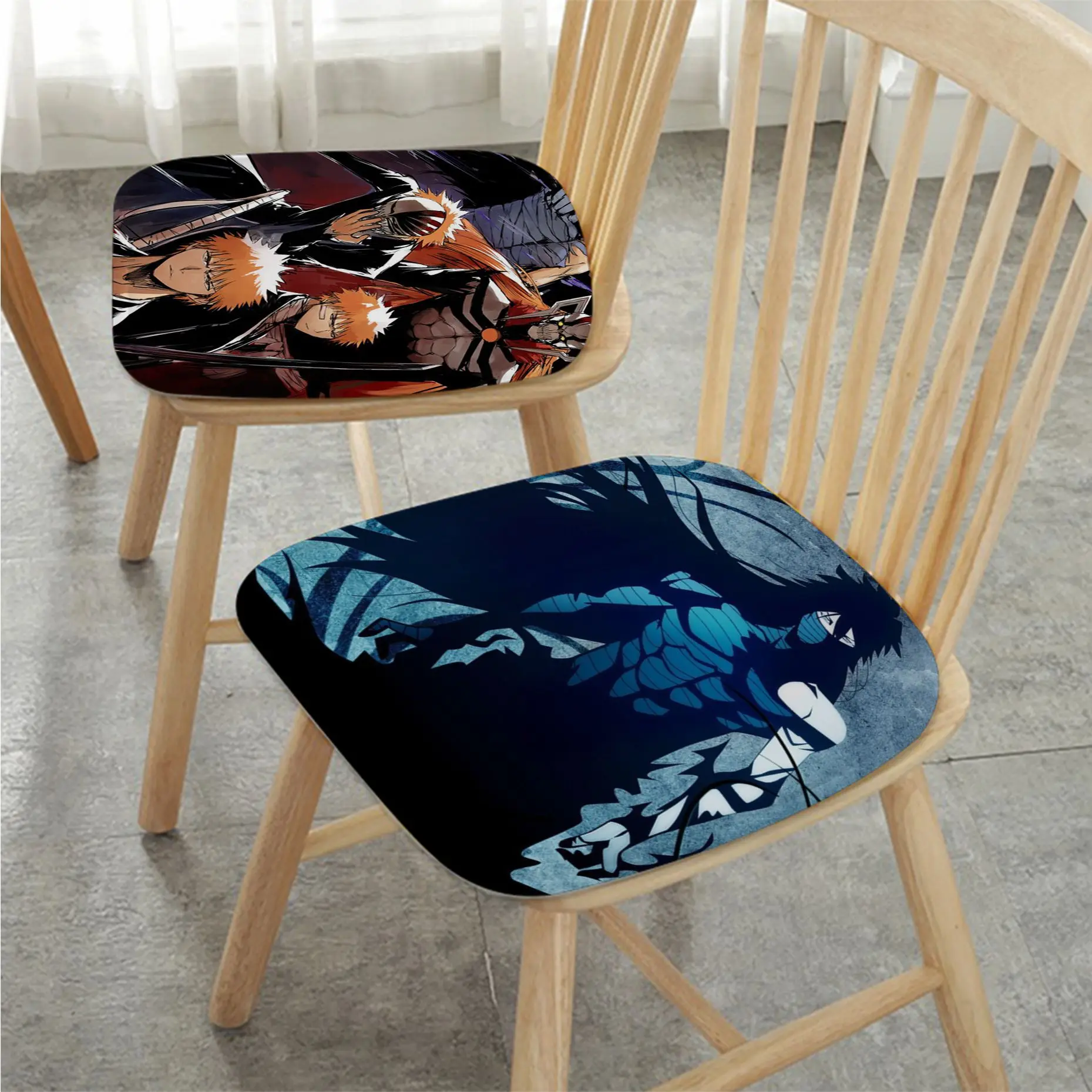 

Bleach Kurosaki Ichigo Decorative Stool Pad Patio Home Kitchen Office Chair Seat Cushion Pads Sofa Seat 40x40cm Stool Seat Mat