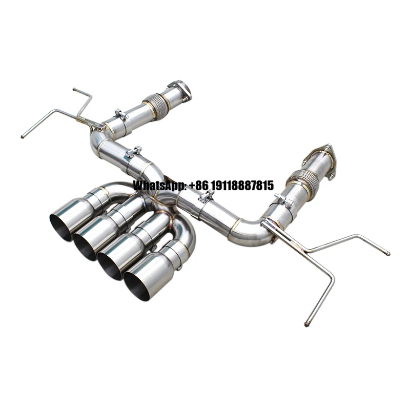 

AUTO Stainless Steel Exhaust Pipe for Chevrolet Corvette C8 Z06 2019-2025 Free Flow Catback Pipe Car Exhaust Pipe System
