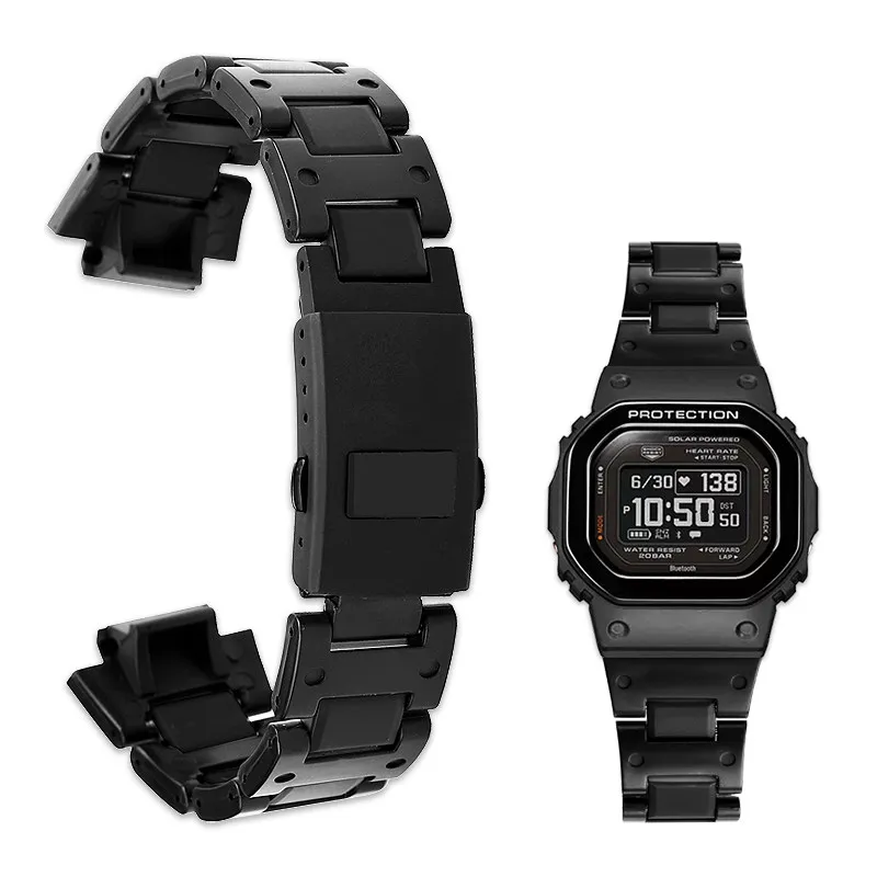 Suitable for Casio Small Square 3516 DW-H5600MB Plastic Steel Strap Convex Mouth Modification Accessories