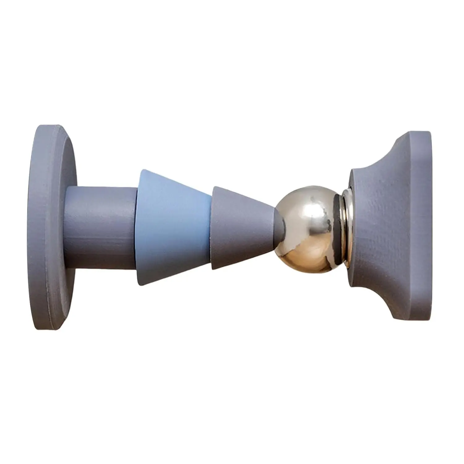 Siliconen magnetische stop voor deur zonder boren Blauw Sterke vloerreflector Zelfklevend Stil Antislip