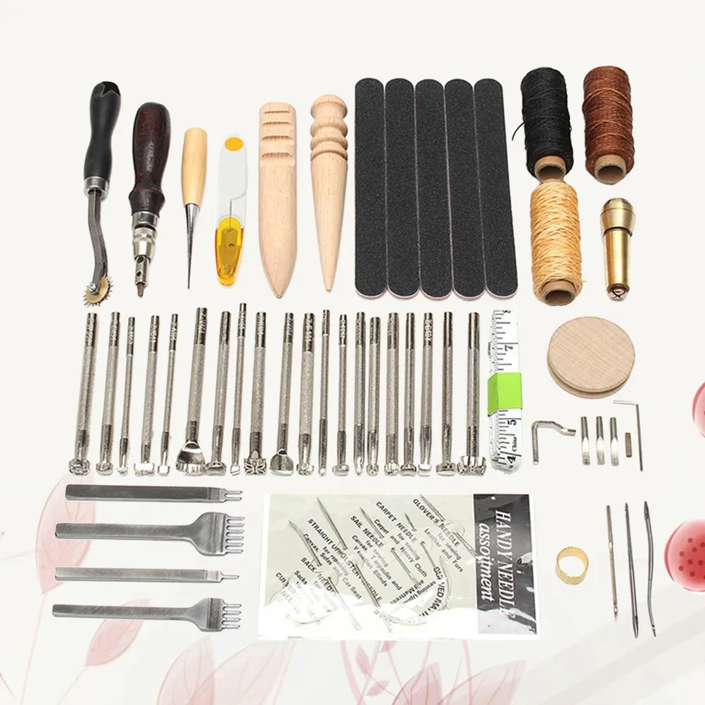 

59Pcs DIY Sewing Tools Craft Kits Accessories for Upholstery Carpet Canvas Hand Stitching Gift Sewing Supplies