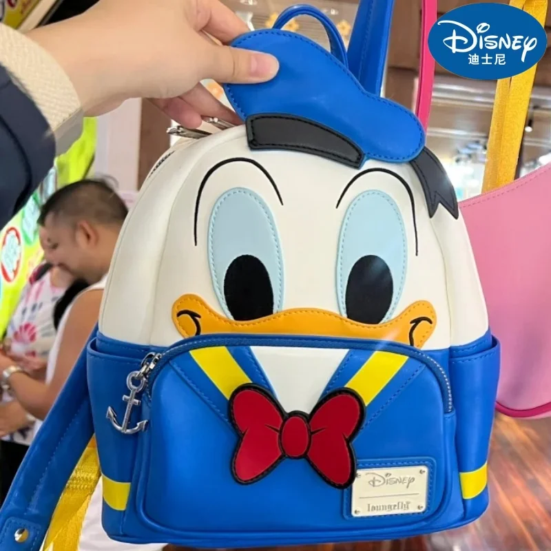 

In Stock Disney Donald Duck Cosplay Backpack Anime Cartoon Backpack Children'S Satchel Cartoon Character School Kids Gift