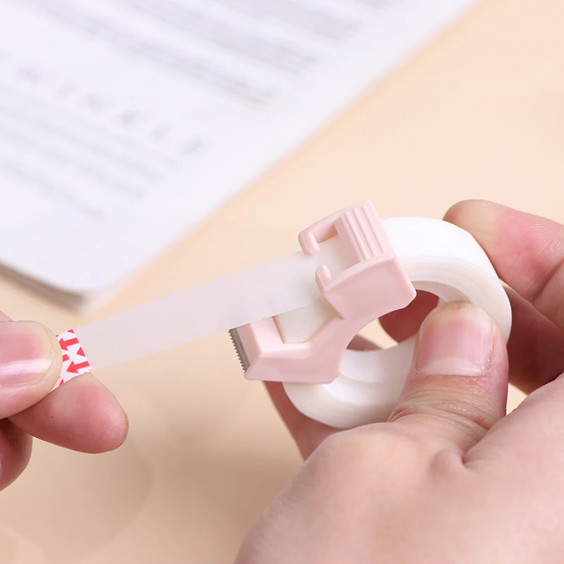 Invisible Tape with Dispenser, Transparent Tape, Tape Refill, Office Tapes For Office, Home, School, Clear