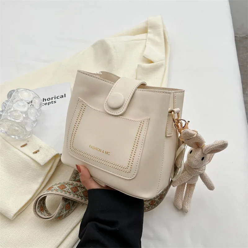 Bucket Bags For Women Famous Brands Handbags 2023 Trend Designer Luxury Leather Shoulder Bag Crossbody White Bolsas Para Mujeres