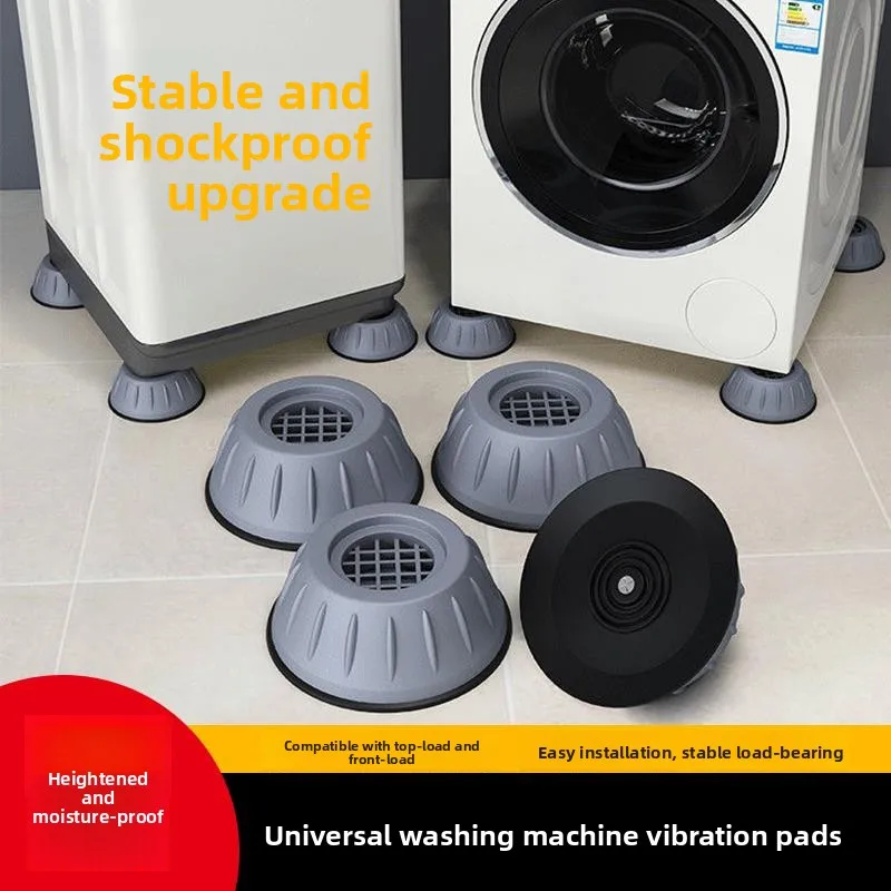 Automatic Washing Machine Base Stand Pad Support Anti-Slip Shock Absorption High Stance Drum Washer Foot Mat Holder