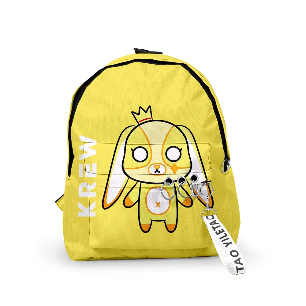 Harajuku Popular ItsFunneh School Bag Boys Girls Cute Small Travel Bags 3D Print Oxford Waterproof Key Chain Notebook Backpacks