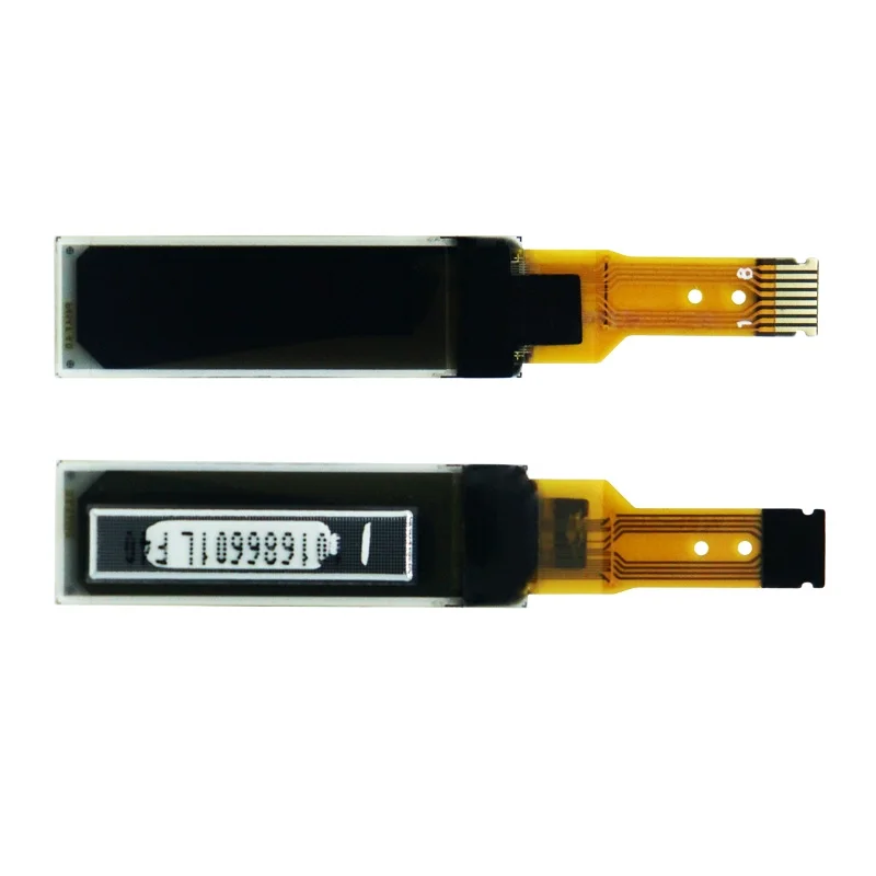 Módulo de pantalla OLED SSD1315 de 0,69 pulgadas, pantalla monocromática blanca de 96x16, interfaz I2C, cabezal de 8 pines, módulo de pantalla LCD pequeño