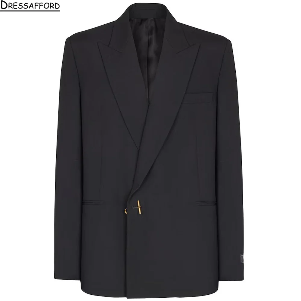 Luxe Men's Prom Suits For Wedding Party Suits Sleek Solid Chic Single Button Suit Negotiation Suit Customized 2026