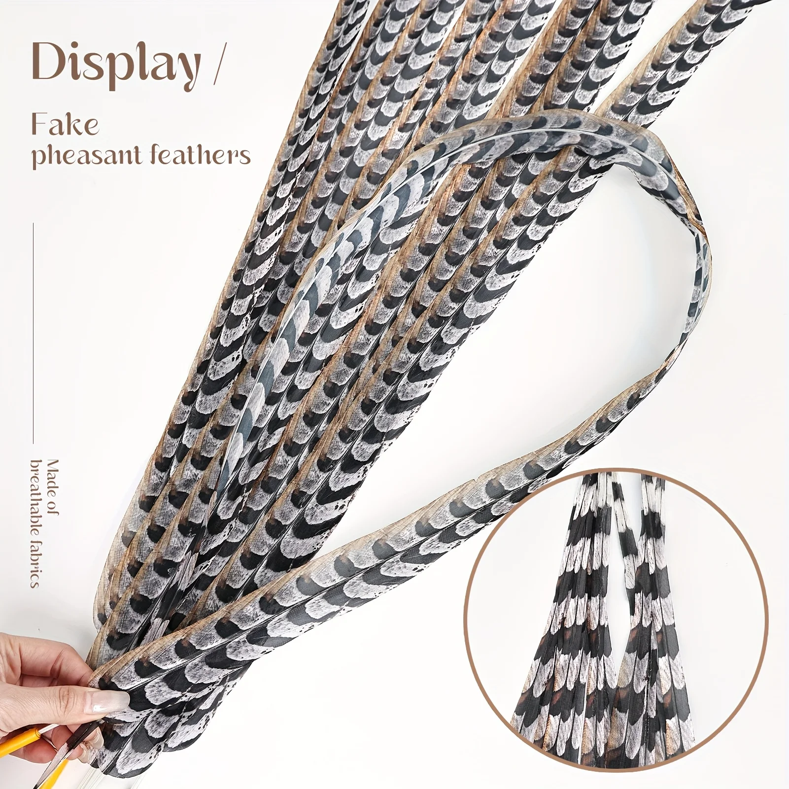 

5Pcs Long Artificial Chicken Feather Headpiece Feathers for Costume Carnival Performance Simulation Feathers Decoration