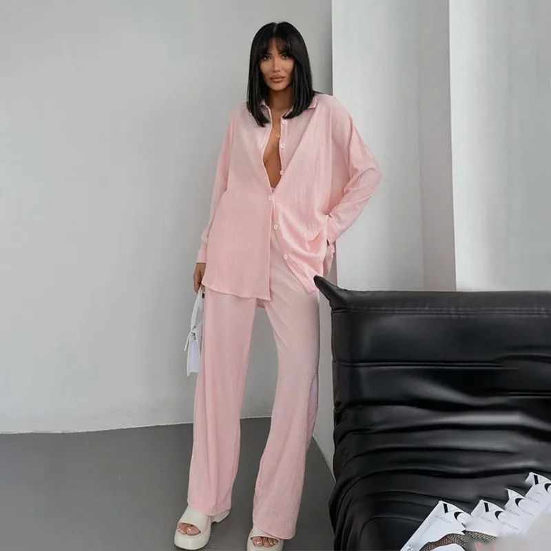 2025-autunno-inverno-delle-nuove-donne-pantaloni-a-maniche-lunghe-pigiama-set-con-cardigan-comodo-loungewear-per-l'europa-america-homewear