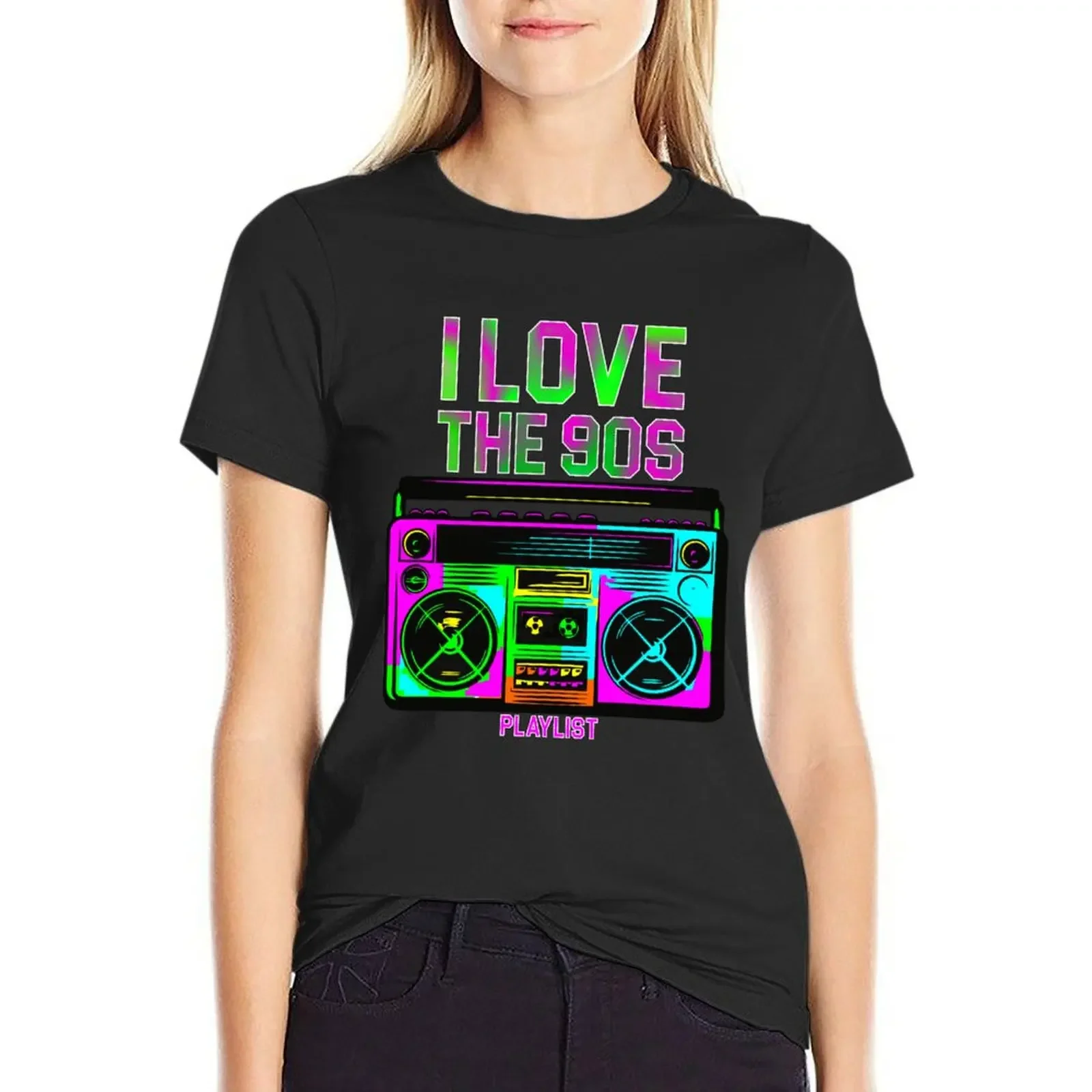 

I Love the 90s T-Shirt sweat Aesthetic clothing kawaii clothes anime Women's cotton t-shirt