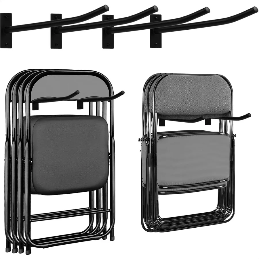 

Механизм хранения в гараже, настенный складной стул, стеллаж для хранения, садовая стойка для инструментов, сверхмощный складной стул, подходит для C